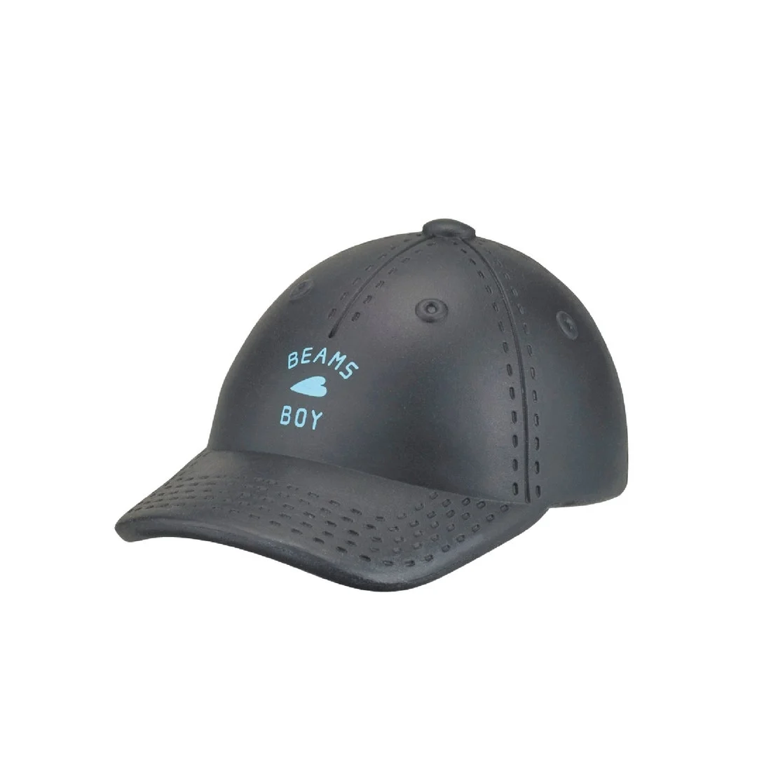 ロゴキャップ Black。ボールチェーン付き。