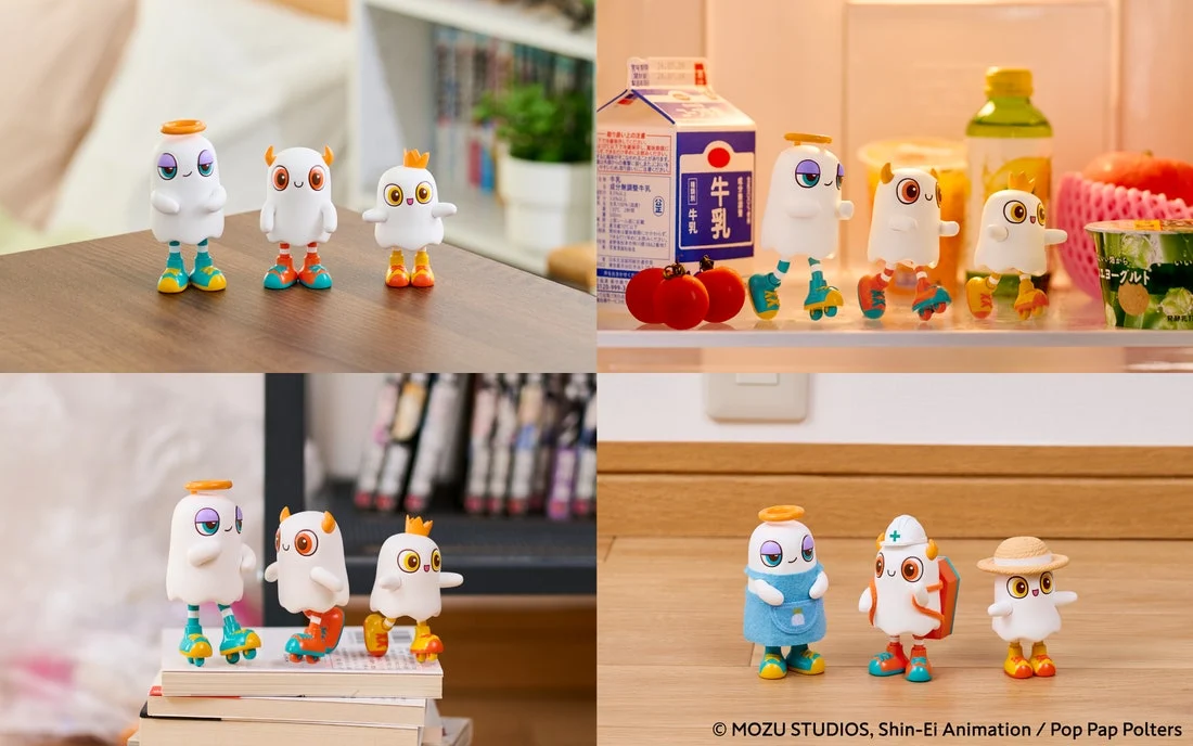 付属小物を使ったメーカーの展示例。小物の一覧・数量、全姿勢での自立や関節可動範囲は未確認です。